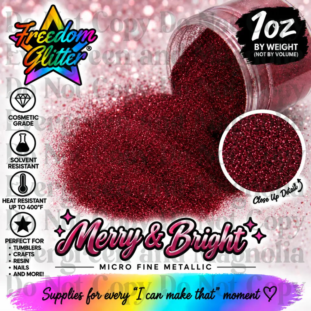 Merry & Bright (Metallic Glitter)