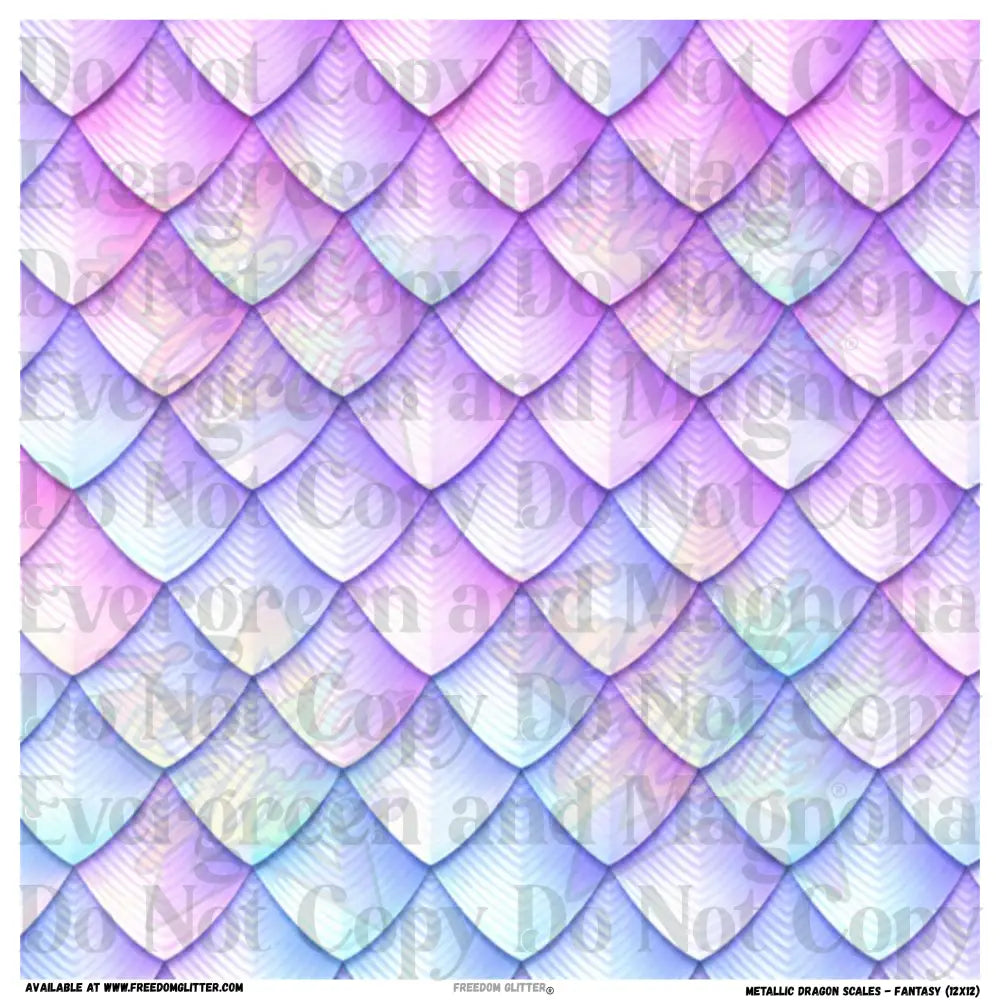 Metallic Dragon Scales - Fantasy (Printed Vinyl)