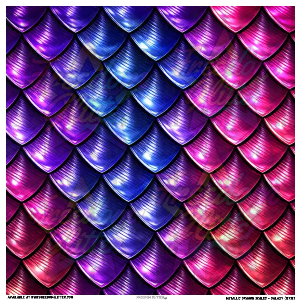 Metallic Dragon Scales - Galaxy (Printed Vinyl)
