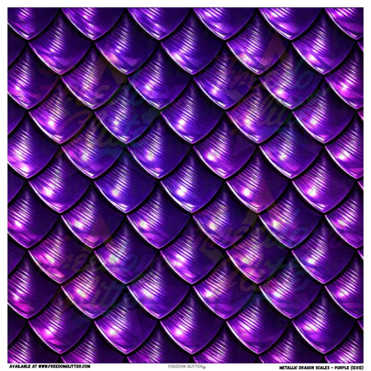 Metallic Dragon Scales - Purple (Printed Vinyl)