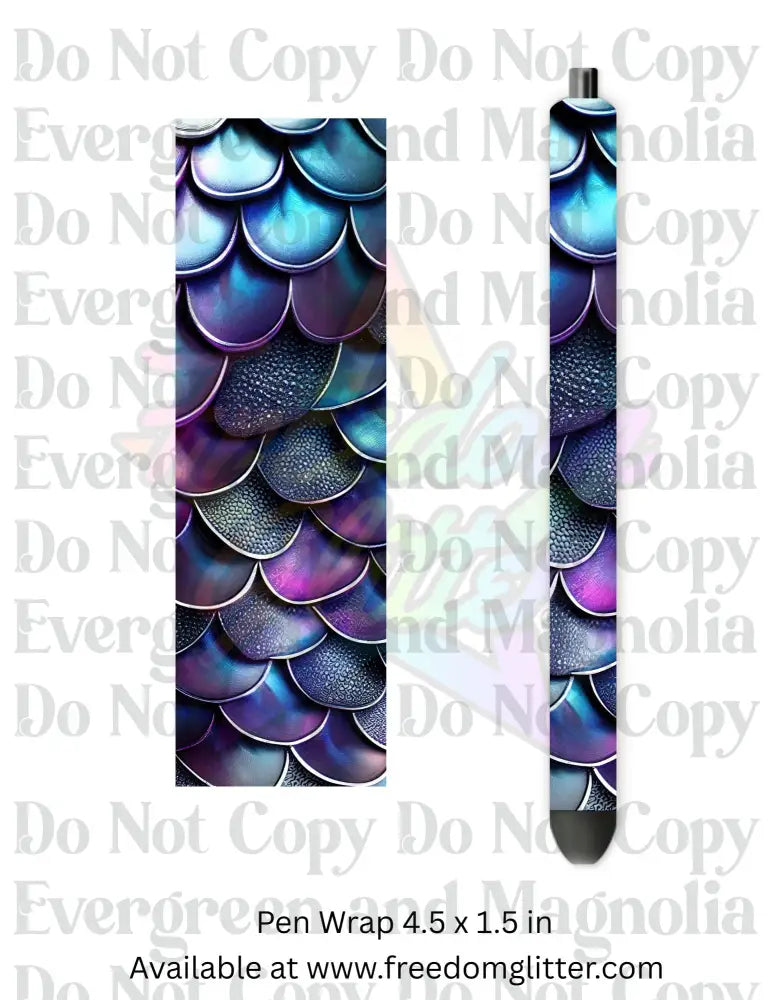 Metallic Dragon Scales 3 (Printed Vinyl)