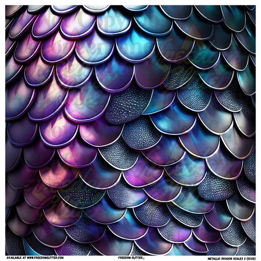 Metallic Dragon Scales 3 (Printed Vinyl)