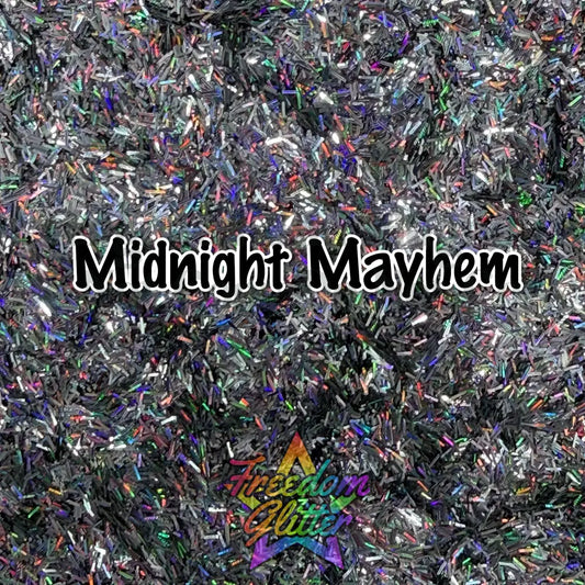Midnight Mayhem (Holographic Tinsel Glitter)