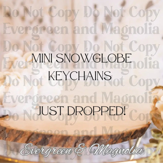 Mini Snowglobe Keychains Replacement Lids