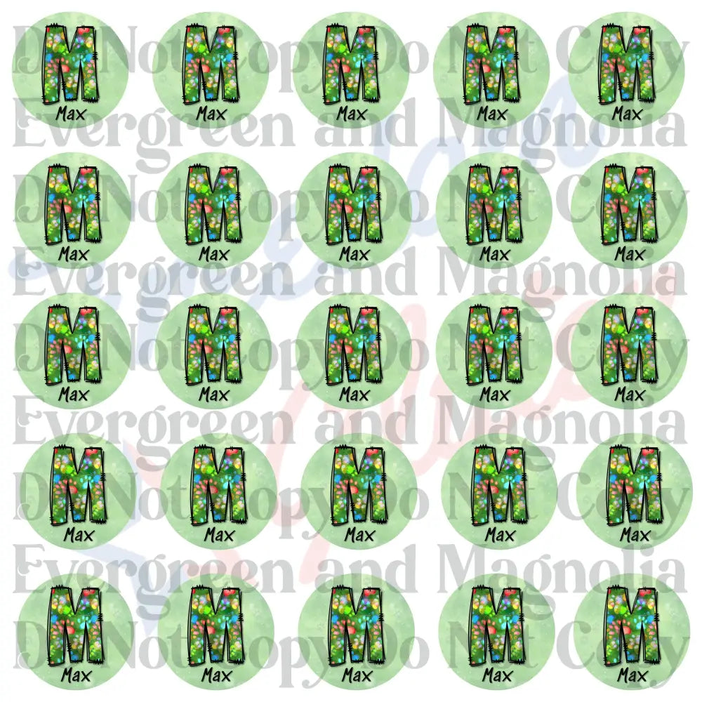 Customized Christmas Pet Gift Tags - Light Paw Letters