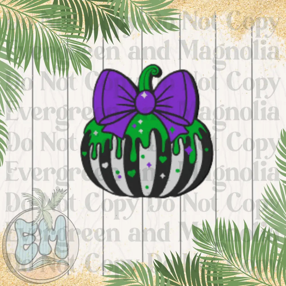 Striped slime pumpkin