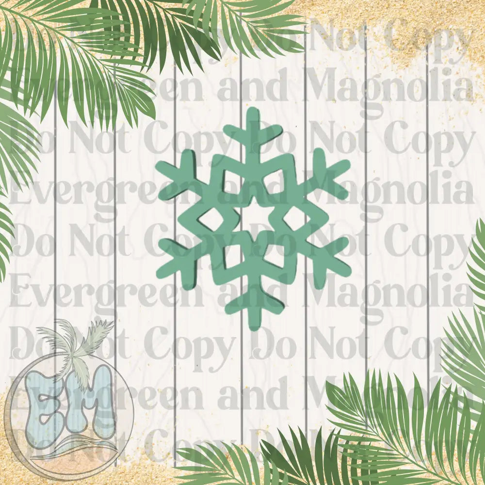 Green snowflake