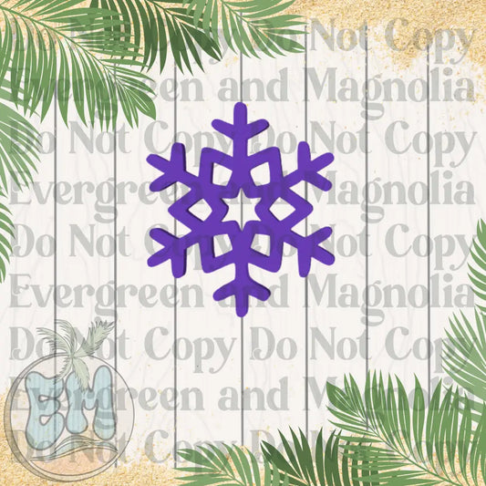 Purple snowflake