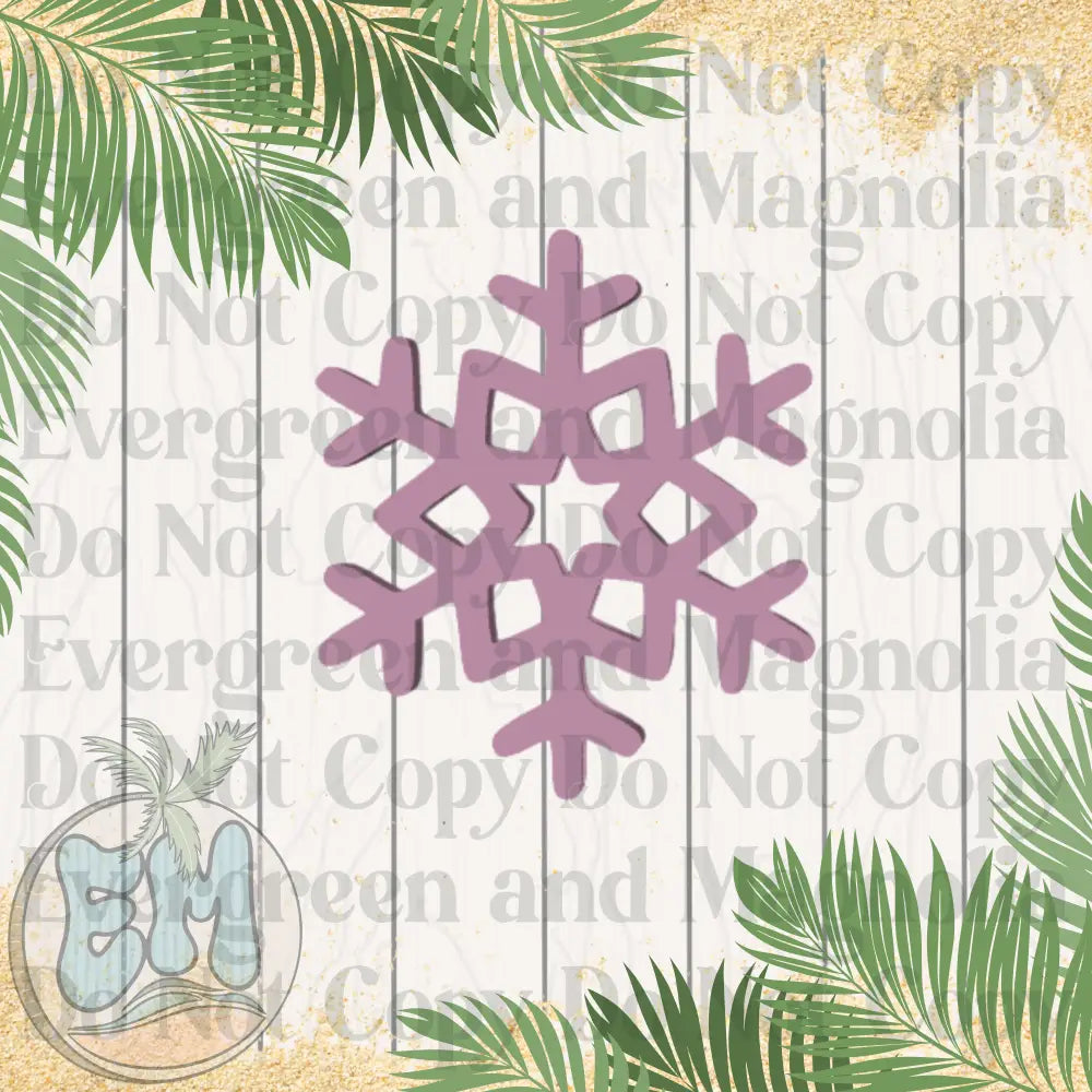 Pink snowflake
