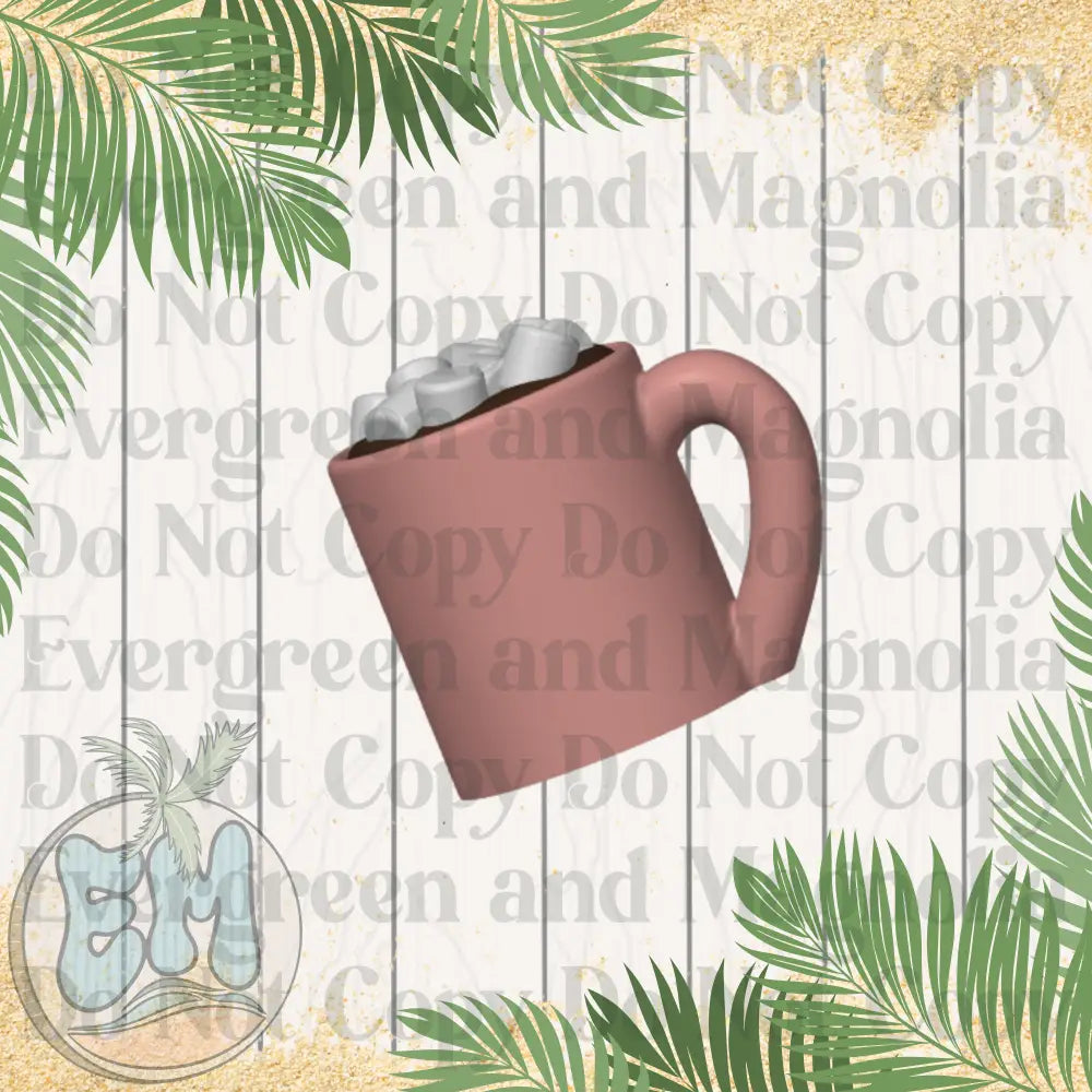 Pink hot cocoa