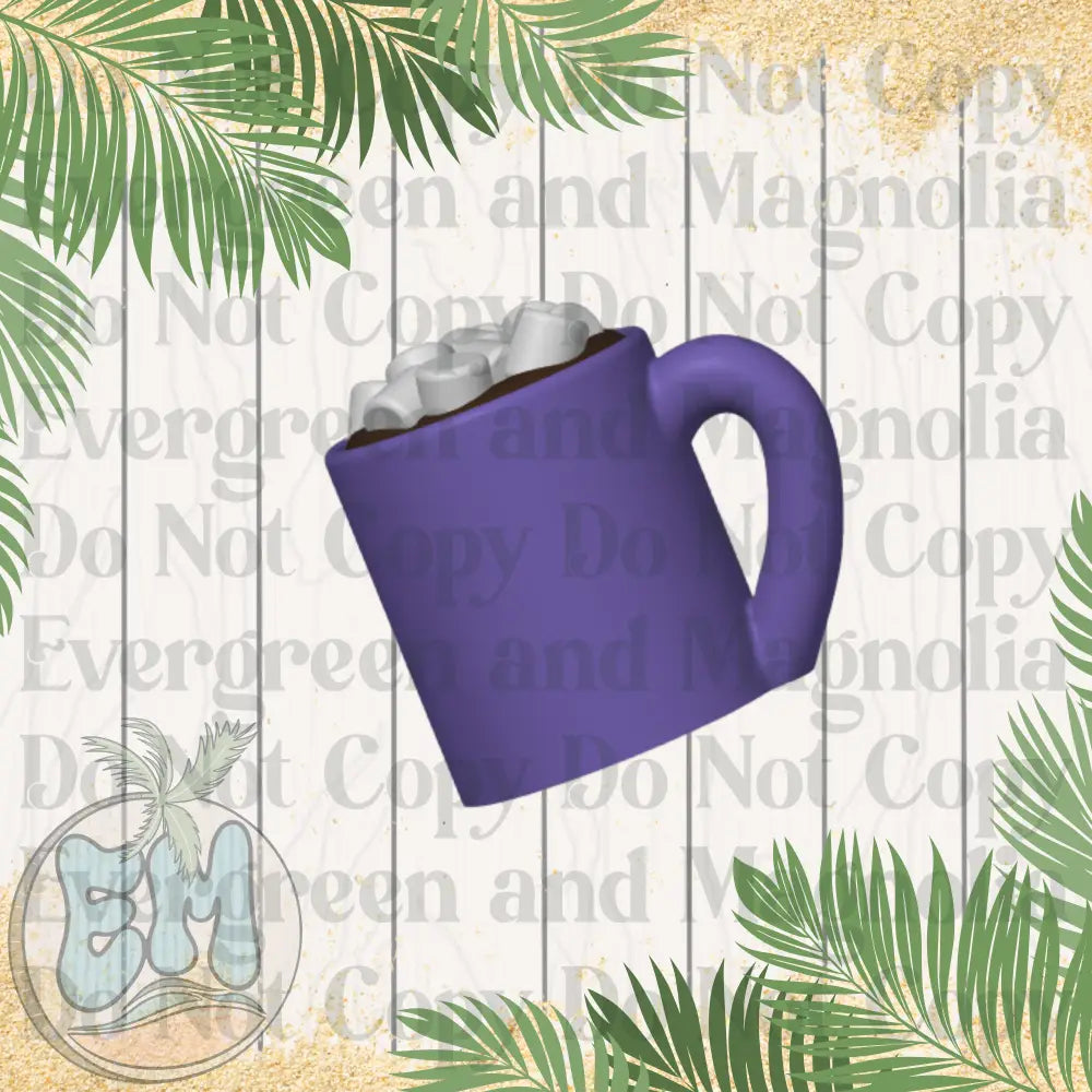 Purple hot cocoa