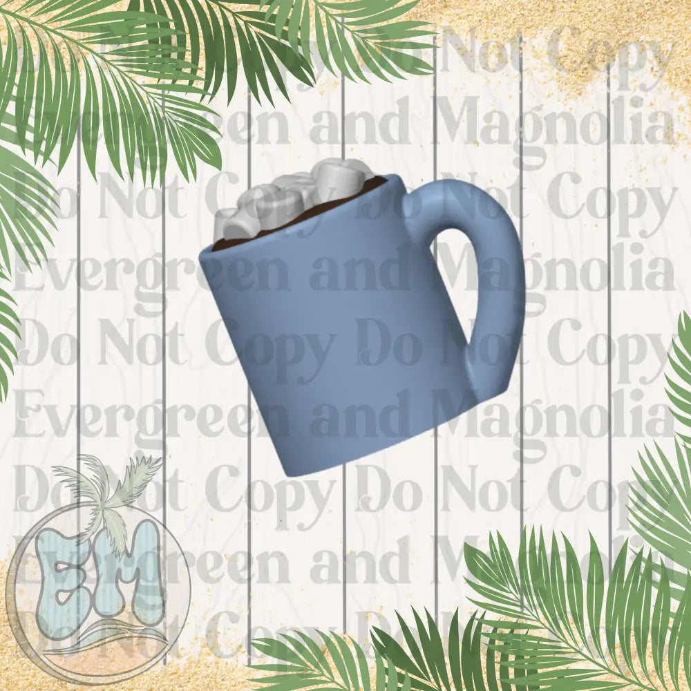 Blue hot cocoa