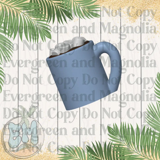 Blue hot cocoa