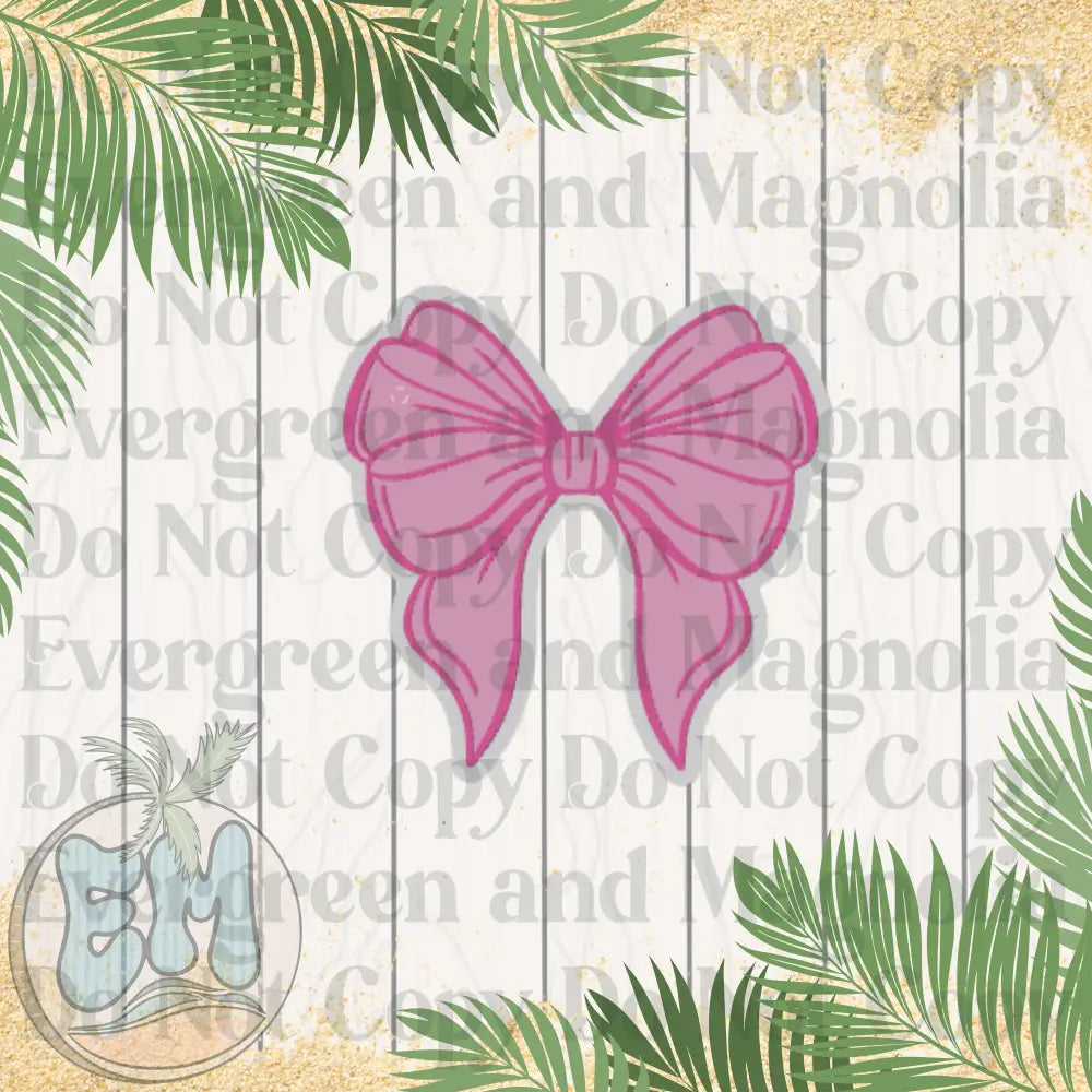 Pink fancy bow