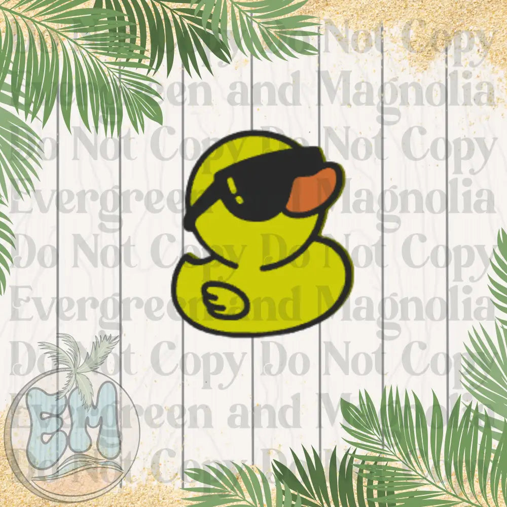 Cool rubber duck