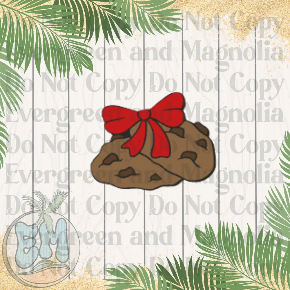 Red bow cookies