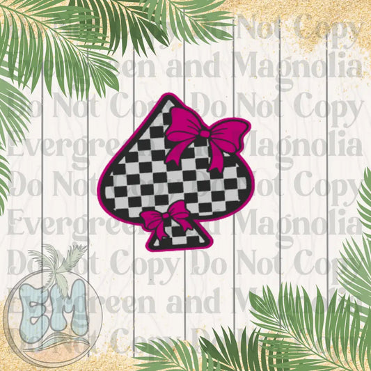 Pink coquette spade