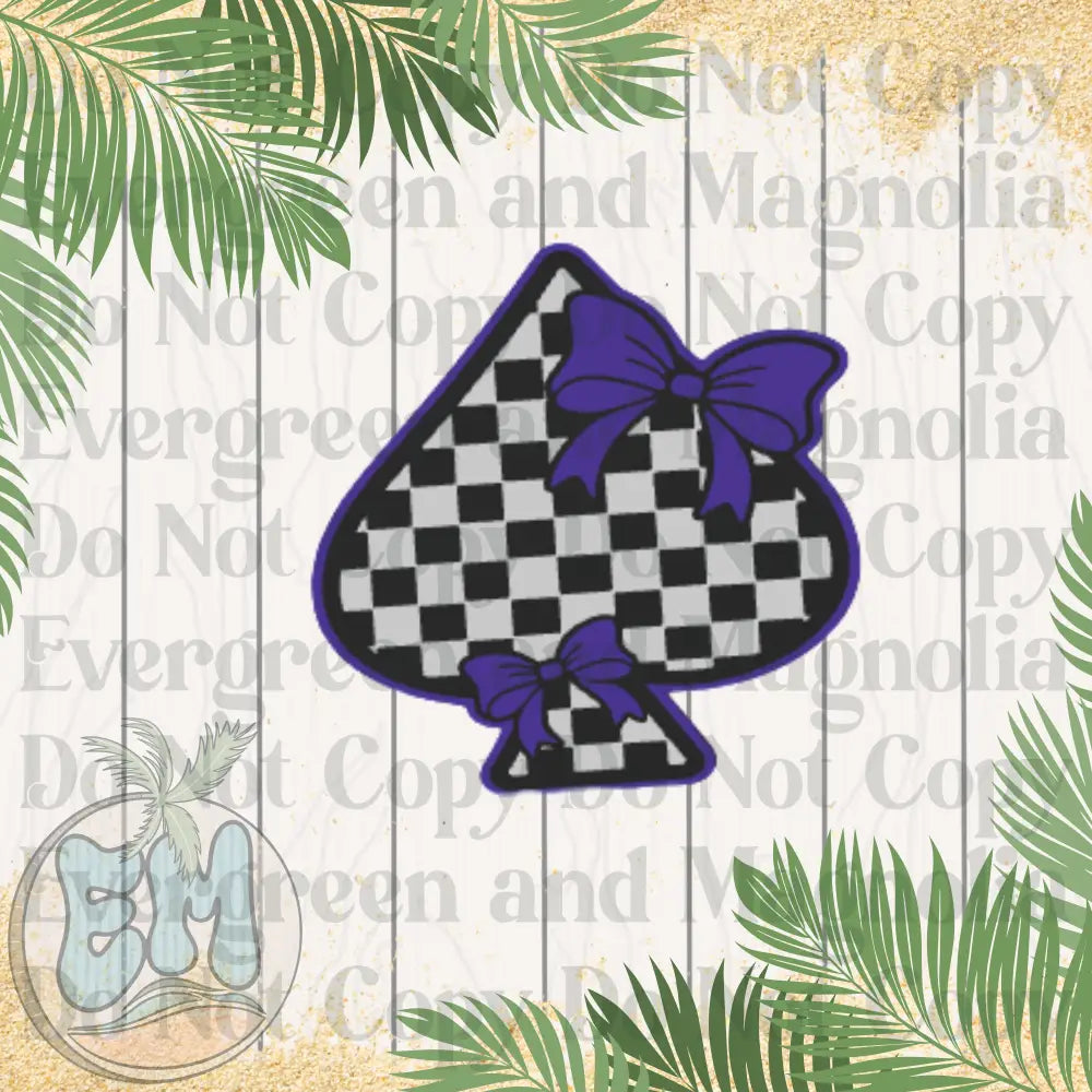 Blue coquette spade