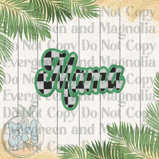 Checkered mama (green)