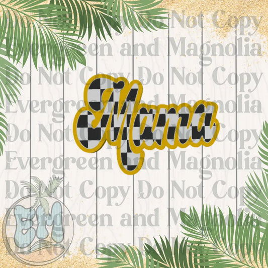 Checkered mama (yellow)