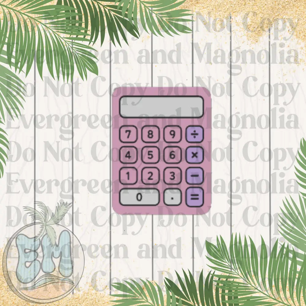 Pink calculator