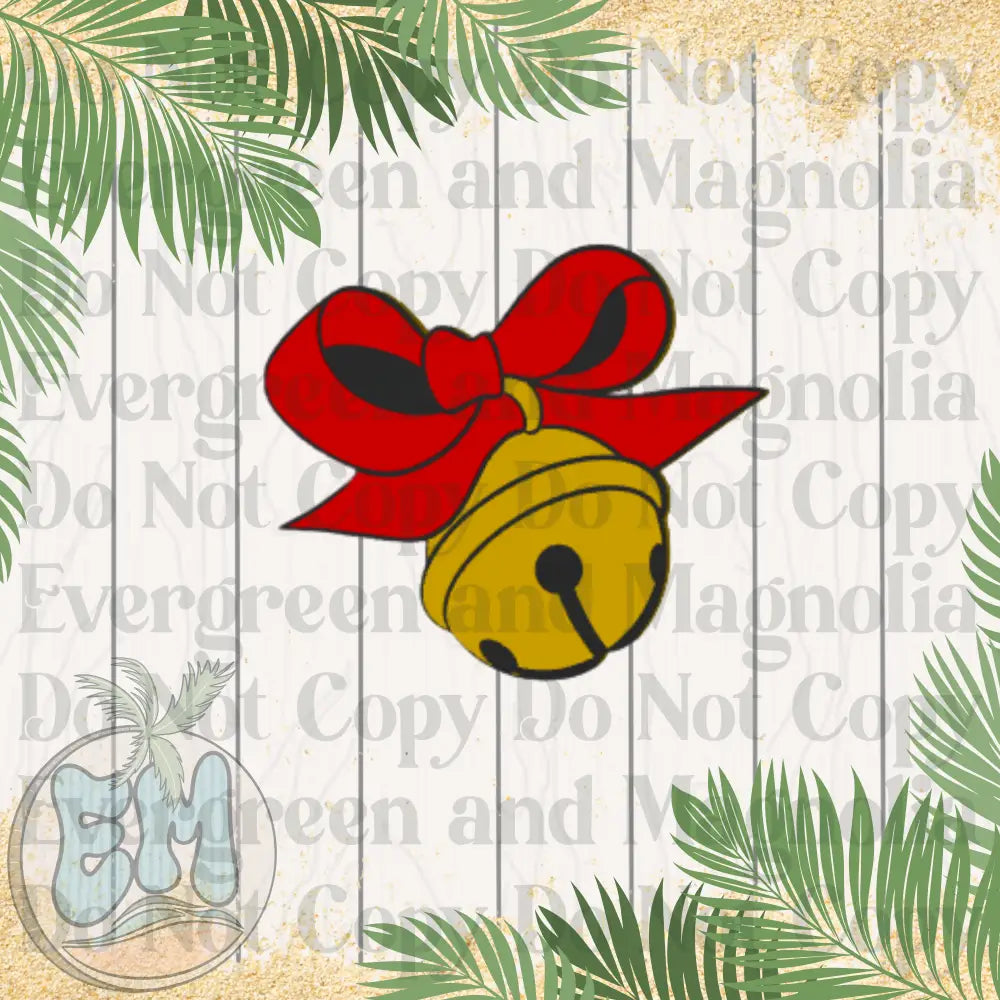 Red bow bell