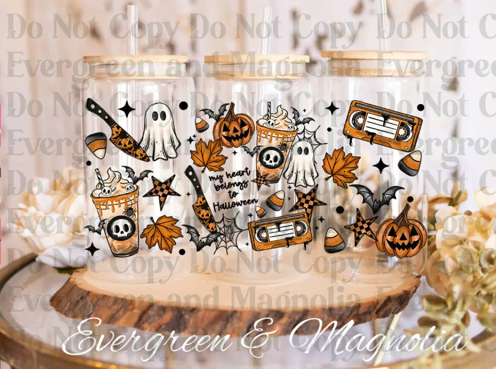 My Heart Belongs to Halloween uvdtf wrap