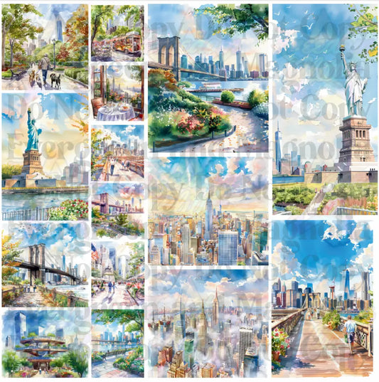 Mixed Image Sheet - NYC (Printed Vinyl)