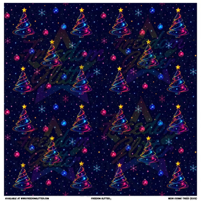 Neon Cosmic Trees (Printed Vinyl)