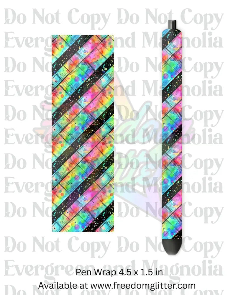 Neon Grunge Bricks 1 (Printed Vinyl)