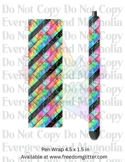 Neon Grunge Bricks 1 (Printed Vinyl)