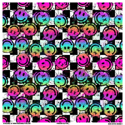 Neon Retro Grunge 1 (Printed Vinyl)