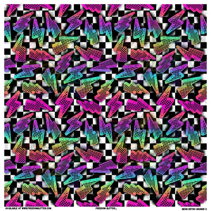 Neon Retro Grunge 2 (Printed Vinyl)