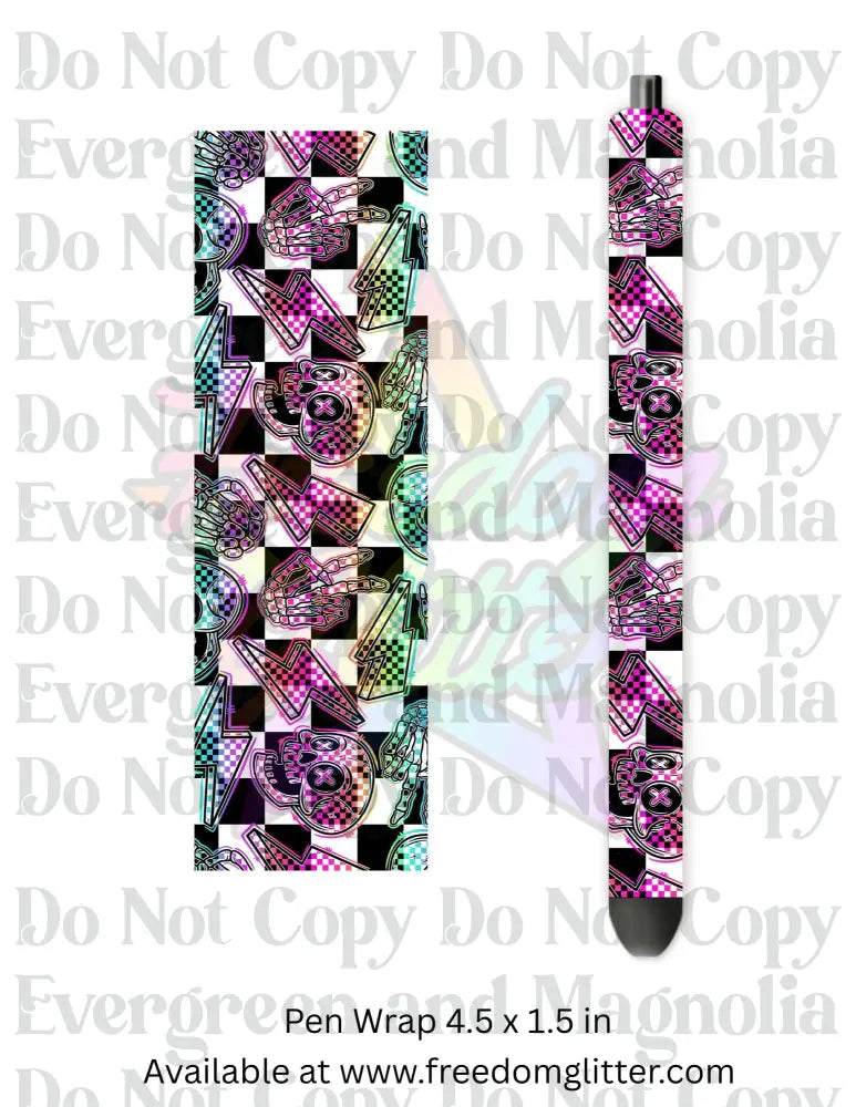 Neon Retro Grunge 3 (Printed Vinyl)