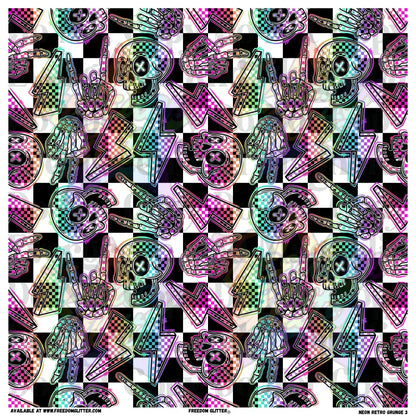 Neon Retro Grunge 3 (Printed Vinyl)