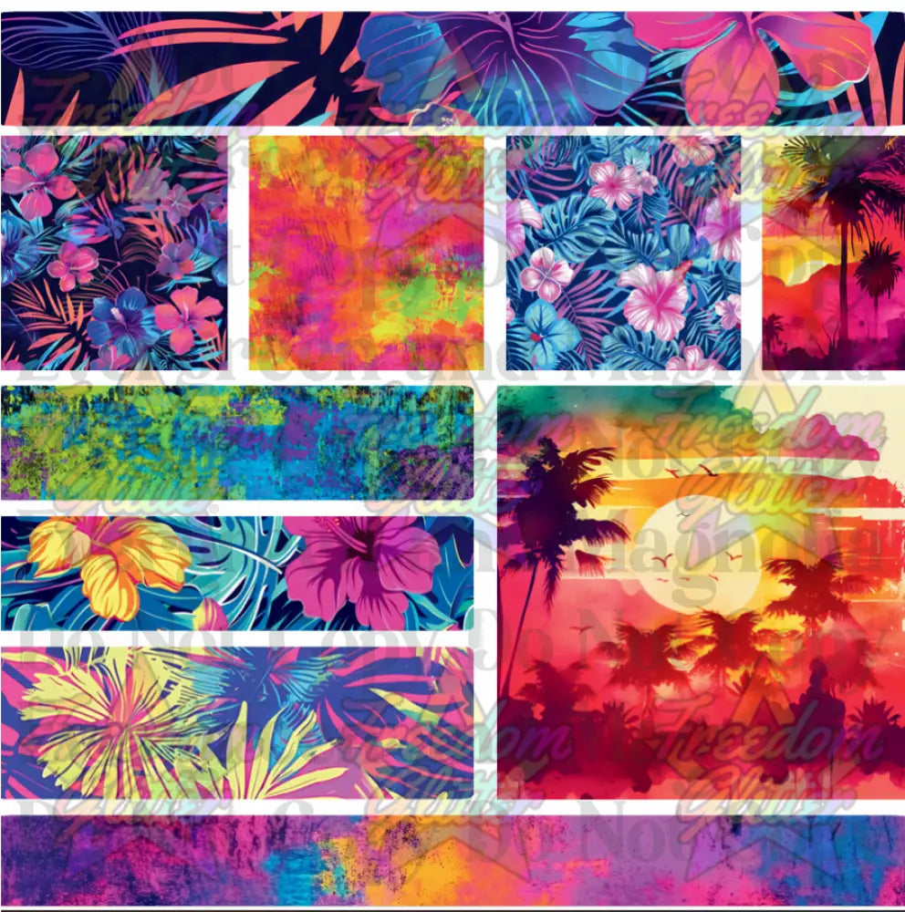 Mixed Image Sheet - Neon Summer 1 (Printed Vinyl)