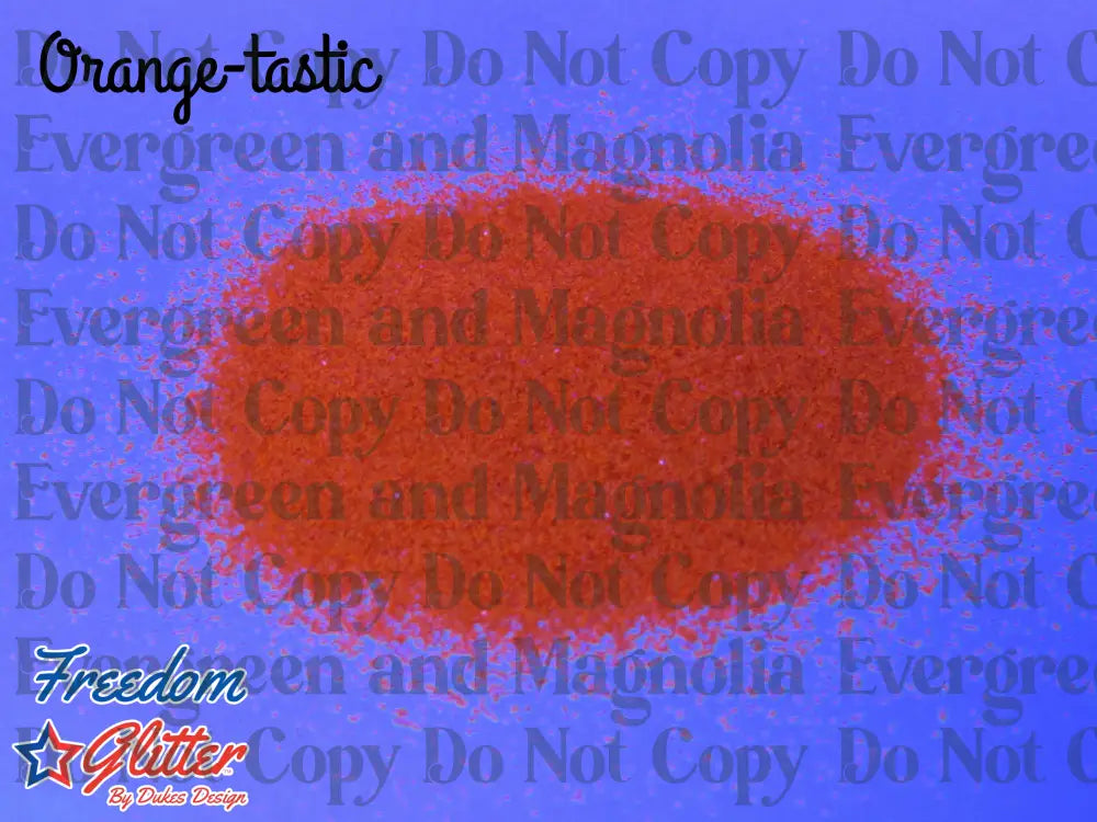 Orange-tastic (Holographic/Fluorescent Glitter)