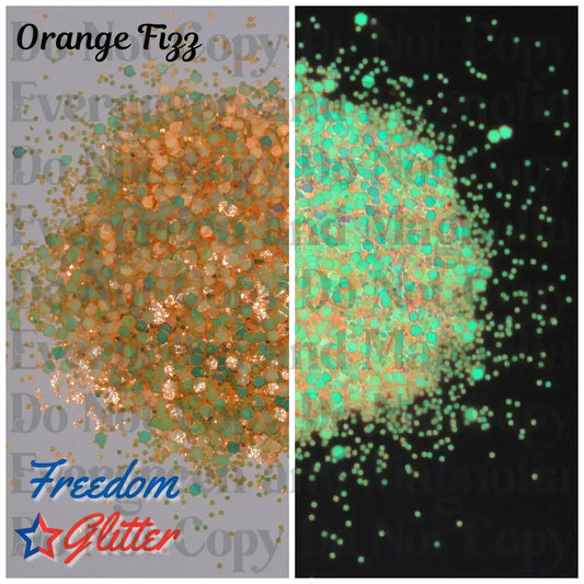 Orange Fizz (Glow Glitter)