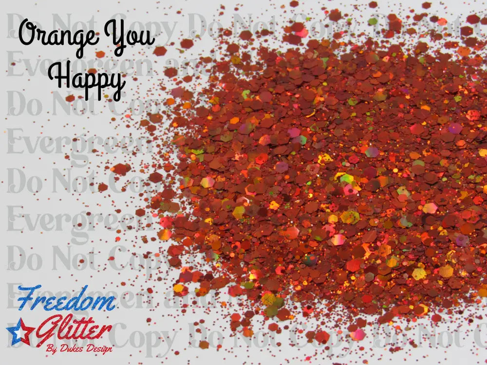 Orange You Happy (Holographic Glitter)