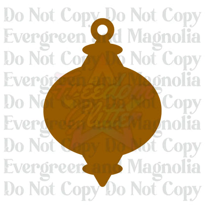 Wholesale 4" Decorative Acrylic Ornament 2 Blank Bundle – Pack of 24