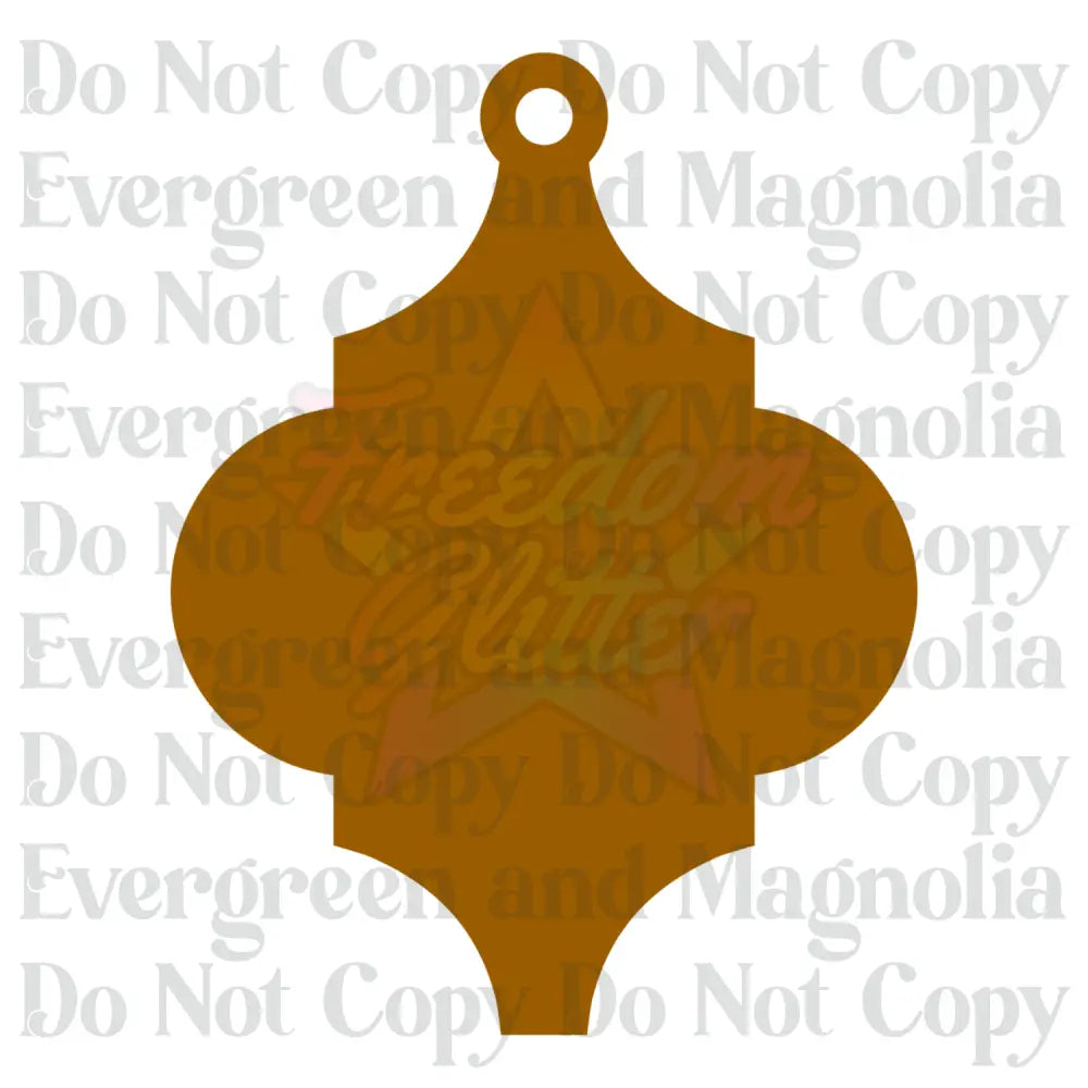 Decorative Acrylic Ornament Blank 3 – 4"