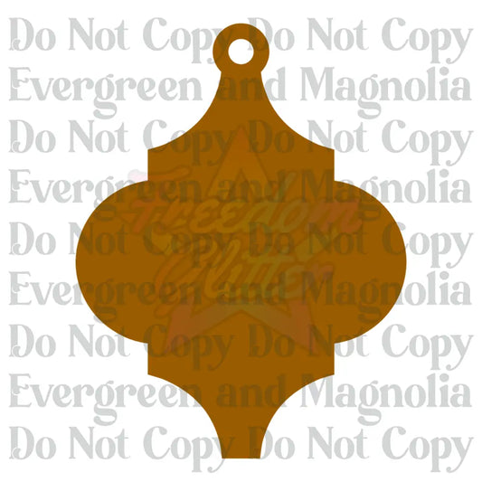 Decorative Acrylic Ornament Blank 3 – 4"