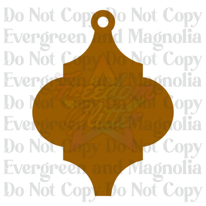 Wholesale 4" Decorative Acrylic Ornament 3 Blank Bundle – Pack of 24