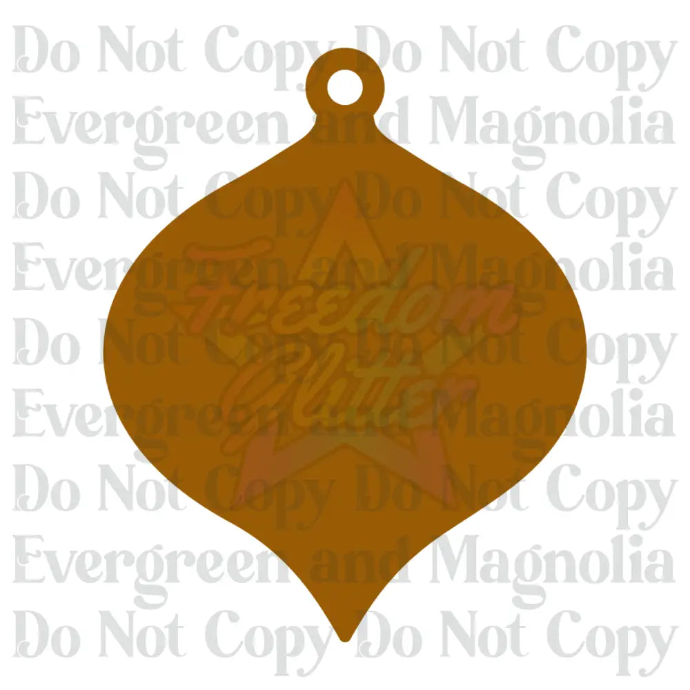 Decorative Acrylic Ornament Blank 4 – 4"