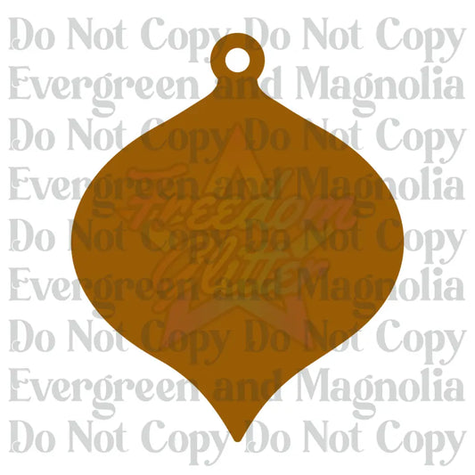 Decorative Acrylic Ornament Blank 4 – 4"