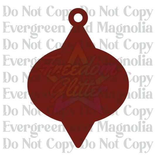 Decorative Acrylic Ornament Blank 5 – 4"