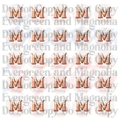 Customized Christmas Gift Tags - Pink Gingerbread