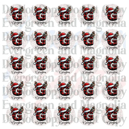 Customized Christmas Gift Tags - Plaid