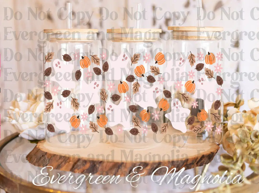 PNG_FallGhostie UV DTF print