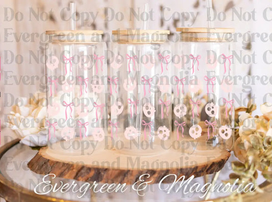 PNG_GirlySkulls UV DTF print